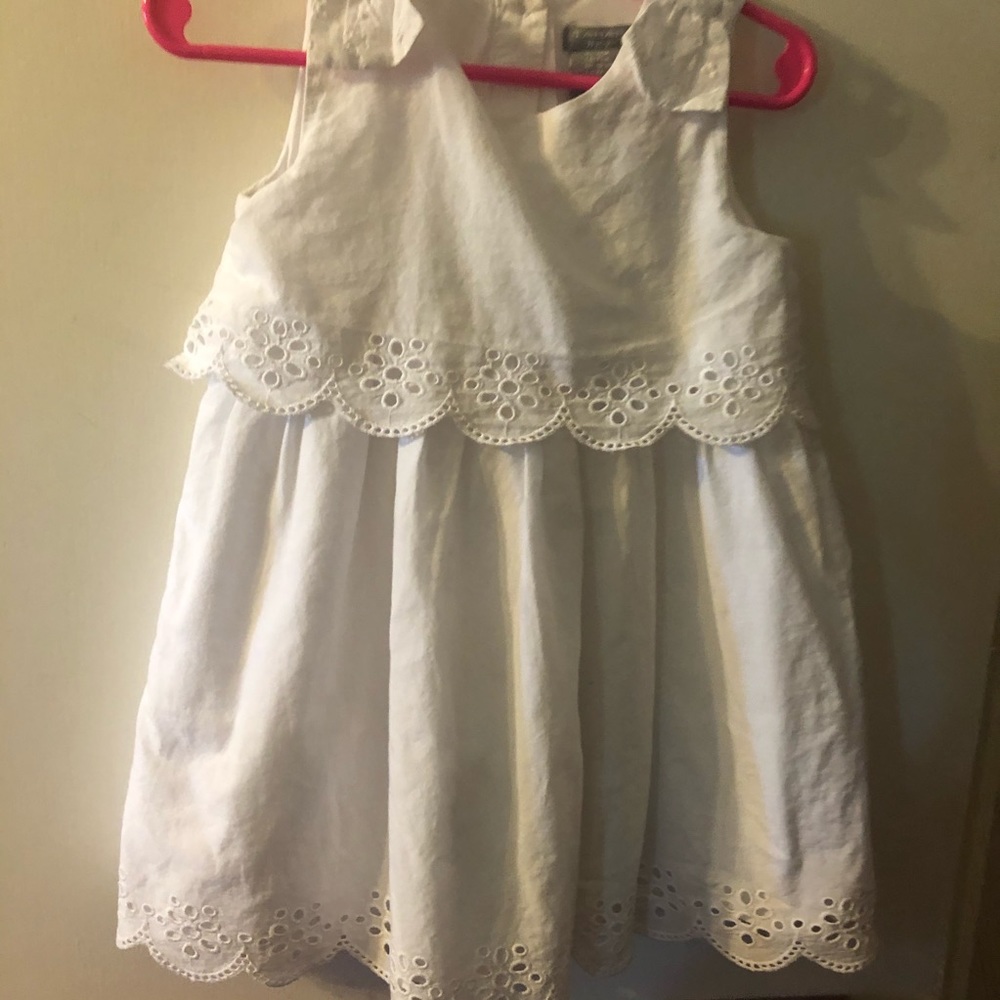 Tahari Baby White Dress